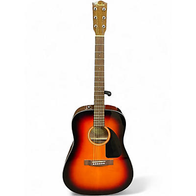 Used Fender CD-60 3 Color Sunburst Acoustic Guitar