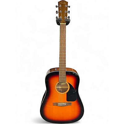 Used Fender CD-60 Dread 3 Color Sunburst Acoustic Guitar
