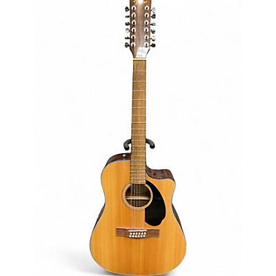 Used Fender CD 60 SCE 12 Natural 12 String Acoustic Electric Guitar