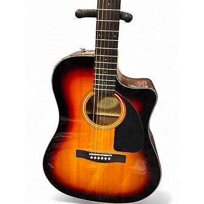 Used Fender CD-60CE 2 Color Sunburst Acoustic Guitar
