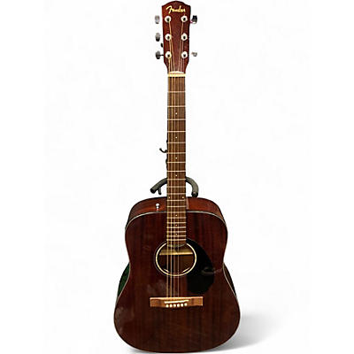 Used Fender CD-60S All Mahogany Mahogany Acoustic Guitar