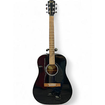 Used Fender CD-60S BLK Black Acoustic Guitar