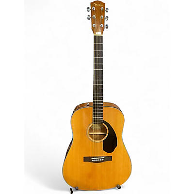 Used Fender CD-60S Dreadnought Natural Acoustic Guitar