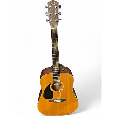 Used Fender CD100 Left Handed Natural Acoustic Guitar