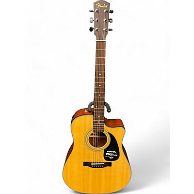 Fender Used Fender CD100CE Natural Acoustic Electric Guitar