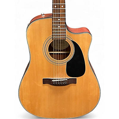 Used Fender CD100CE Natural Acoustic Electric Guitar