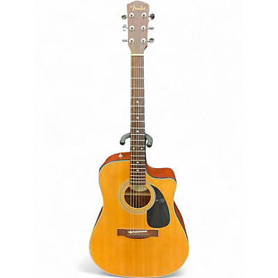 Used Fender CD100CE Natural Acoustic Electric Guitar