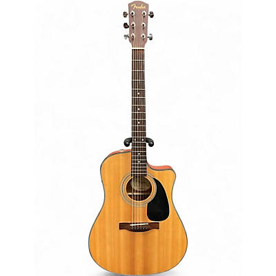 Used Fender CD100CE Natural Acoustic Electric Guitar