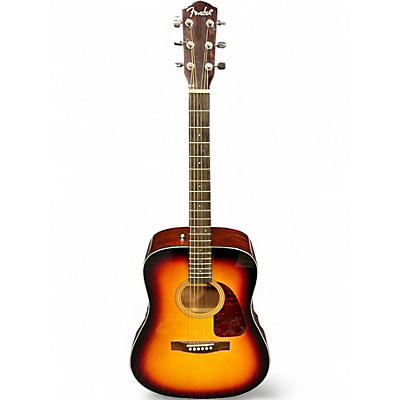 Used Fender CD140S Dreadnought 2 Color Sunburst Acoustic Guitar