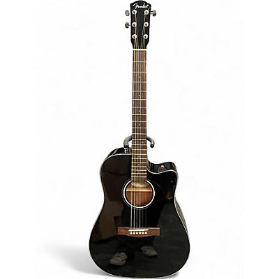 Used Fender CD140SCE BLACK Acoustic Electric Guitar
