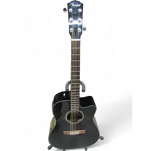 Fender Used Fender CD140SCE Black Acoustic Electric Guitar Black