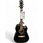 Used Fender CD140SCE Black Acoustic Electric Guitar Black