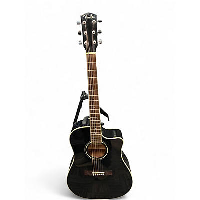Used Fender CD140SCE Black Acoustic Electric Guitar
