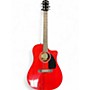 Used Fender CD140SCE Cherry Acoustic Electric Guitar Cherry