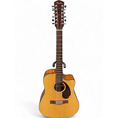 Used Fender CD140SCE Natural 12 String Acoustic Electric Guitar
