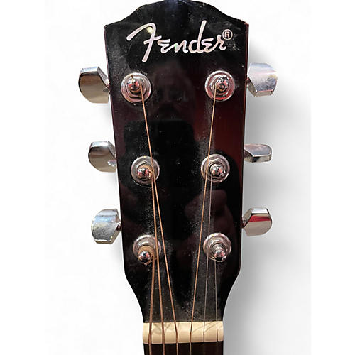 Used Fender CD140SCE Red Acoustic Electric Guitar Red