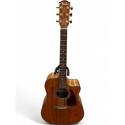 Used Fender CD220CE Natural Acoustic Guitar