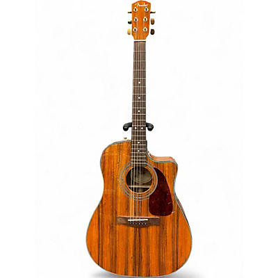 Used Fender CD220CE Natural Acoustic Guitar