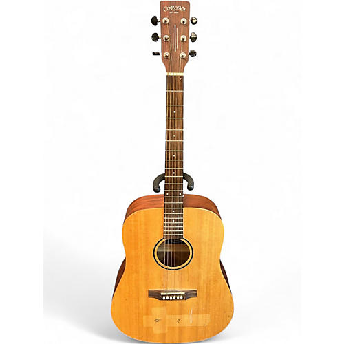 Used Fender CD220SCE Exotic Ash Burl Natural Acoustic Electric Guitar Natural