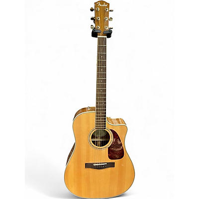 Used Fender CD220SCE Natural Acoustic Electric Guitar