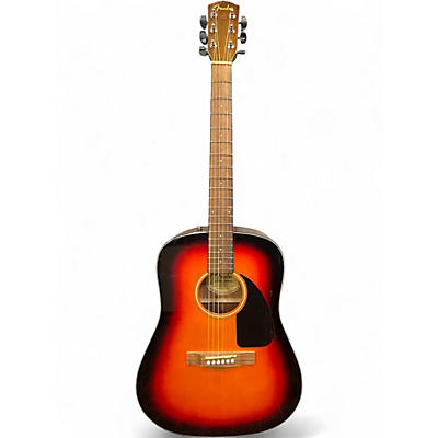 Used Fender CD60 Dreadnought 2 Color Sunburst Acoustic Guitar