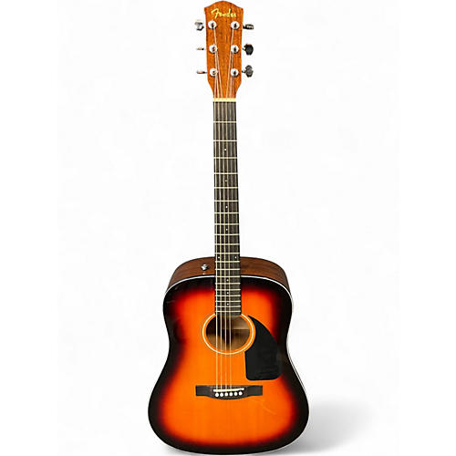 Used Fender CD60 Dreadnought 2 Color Sunburst Acoustic Guitar 2 Color Sunburst