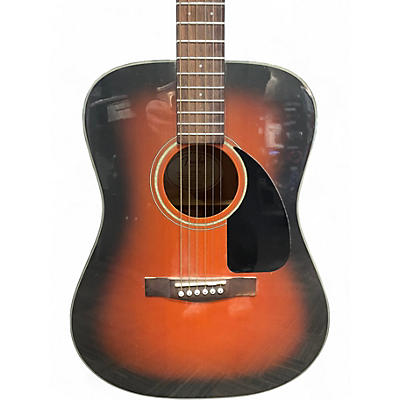 Used Fender CD60 Dreadnought 2 Color Sunburst Acoustic Guitar