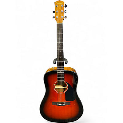 Used Fender CD60 Dreadnought 2 Color Sunburst Acoustic Guitar
