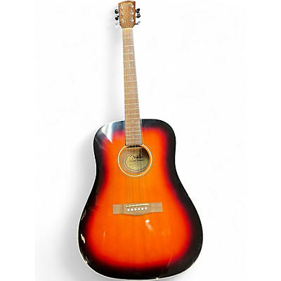 Used Fender CD60 Dreadnought 2 Color Sunburst Acoustic Guitar