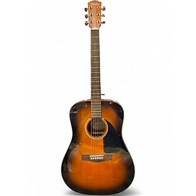Used Fender CD60 Dreadnought 2 Tone Sunburst Acoustic Guitar
