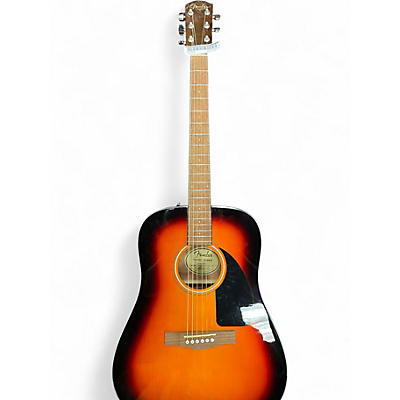 Used Fender CD60 Dreadnought 3 Color Sunburst Acoustic Guitar