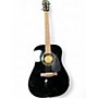 Used Fender CD60 Dreadnought Black Acoustic Guitar Black