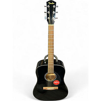 Used Fender CD60 Dreadnought Black Acoustic Guitar