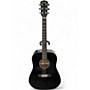 Used Fender CD60 Dreadnought Black Acoustic Guitar Black