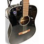 Used Fender CD60 Dreadnought Black Acoustic Guitar Black