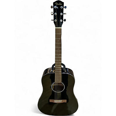 Used Fender CD60 Dreadnought Black Acoustic Guitar