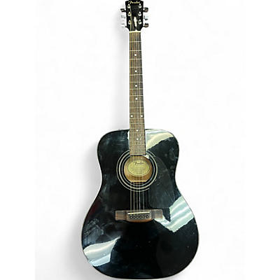 Used Fender CD60 Dreadnought Black Acoustic Guitar