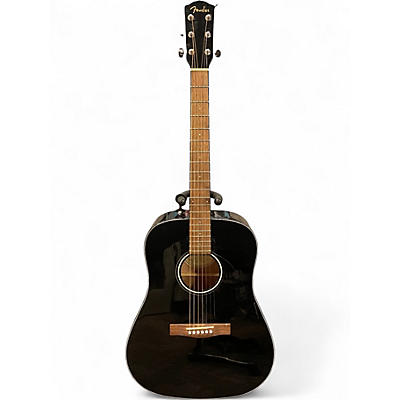 Used Fender CD60 Dreadnought Black Acoustic Guitar