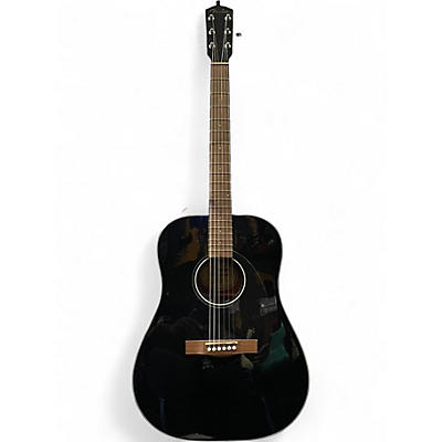 Used Fender CD60 Dreadnought Black Acoustic Guitar