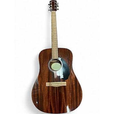 Used Fender CD60 Dreadnought Brown Acoustic Guitar