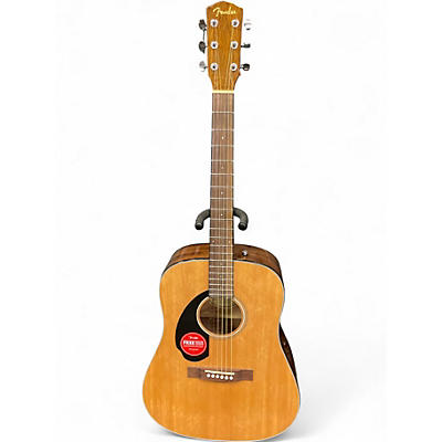 Used Fender CD60 Dreadnought LEFT HANDED Natural Acoustic Guitar