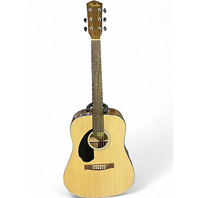 Used Fender CD60 Dreadnought LH Natural Acoustic Guitar