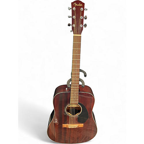 Used Fender CD60 Dreadnought Mahogany Acoustic Guitar Mahogany