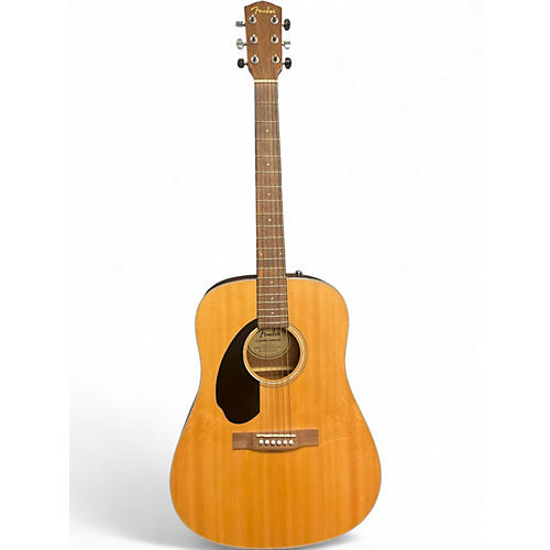 Used Fender CD60 Dreadnought NATURAL Acoustic Guitar NATURAL