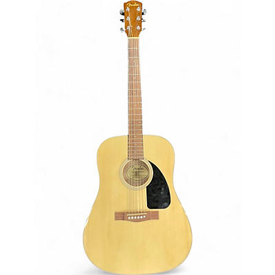 Used Fender CD60 Dreadnought Natural Acoustic Guitar