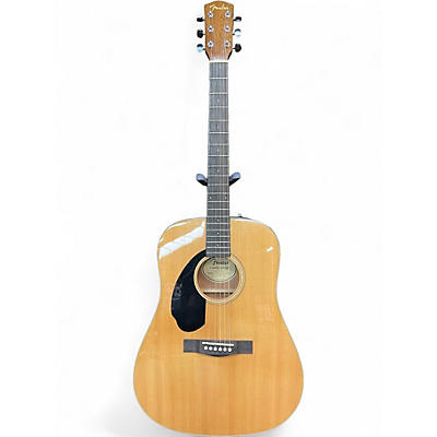 Used Fender CD60 Dreadnought Natural Acoustic Guitar
