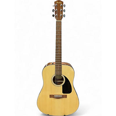 Used Fender CD60 Dreadnought Natural Acoustic Guitar