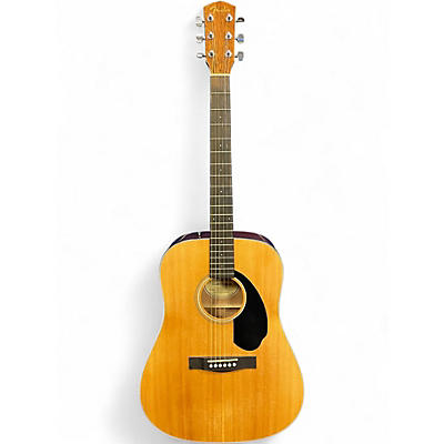 Used Fender CD60 Dreadnought Natural Acoustic Guitar