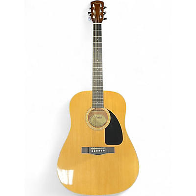 Used Fender CD60 Dreadnought Natural Acoustic Guitar