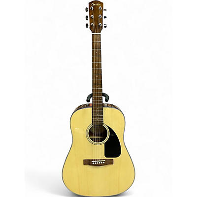 Used Fender CD60 Dreadnought Natural Acoustic Guitar